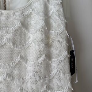 Guess Ivory Textured Knit lined dress.